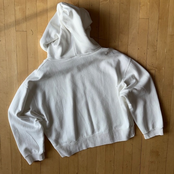 Zara white soft high neck Hoodie, XL, P1393 - Picture 5 of 5
